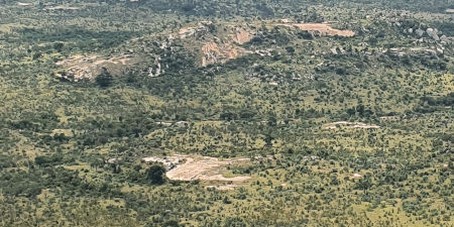 Luftbild des Krüger Nationalparks in Südafrika